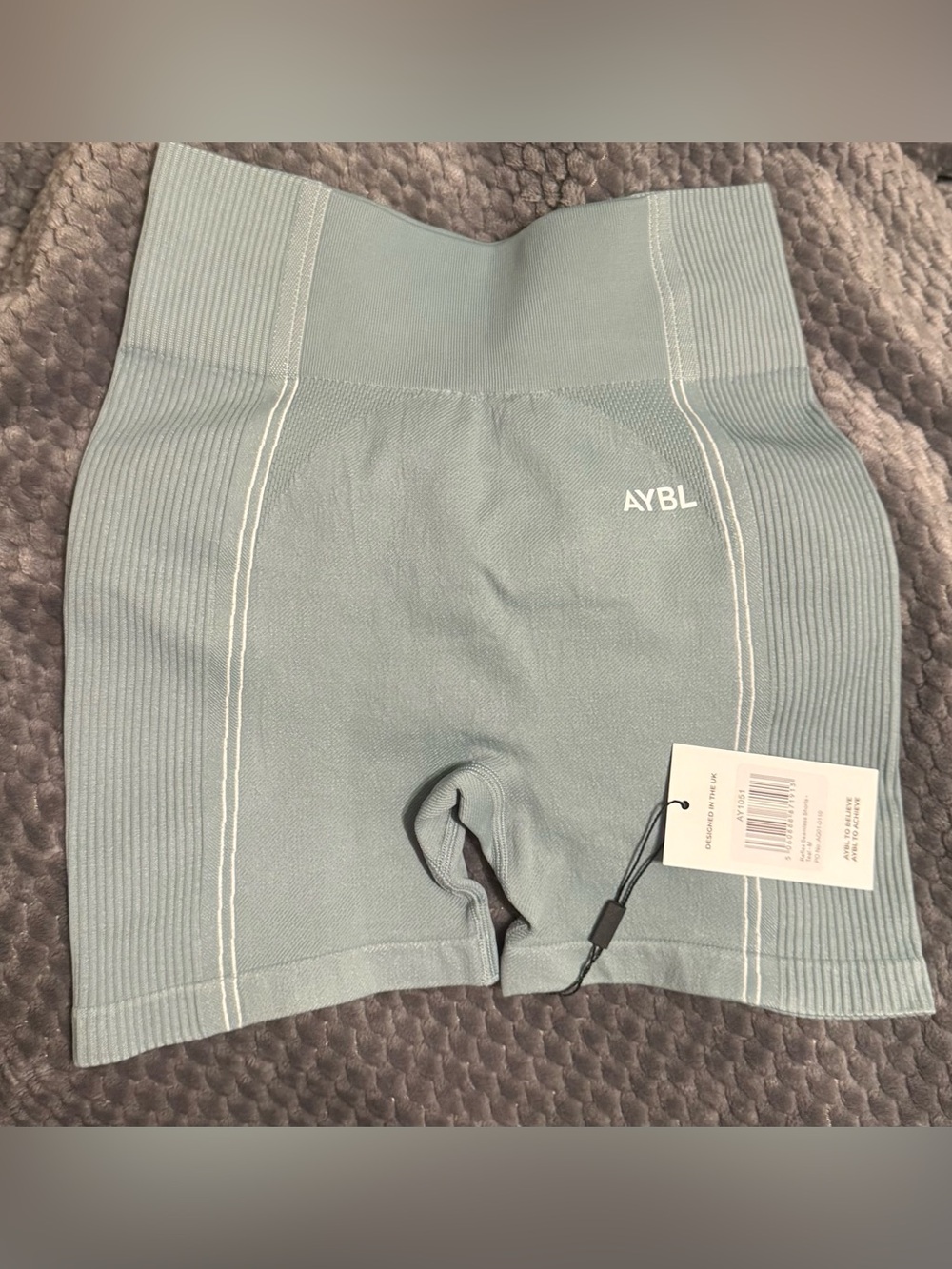 AYBL High-Waist Seamless Biker Shorts in Teal